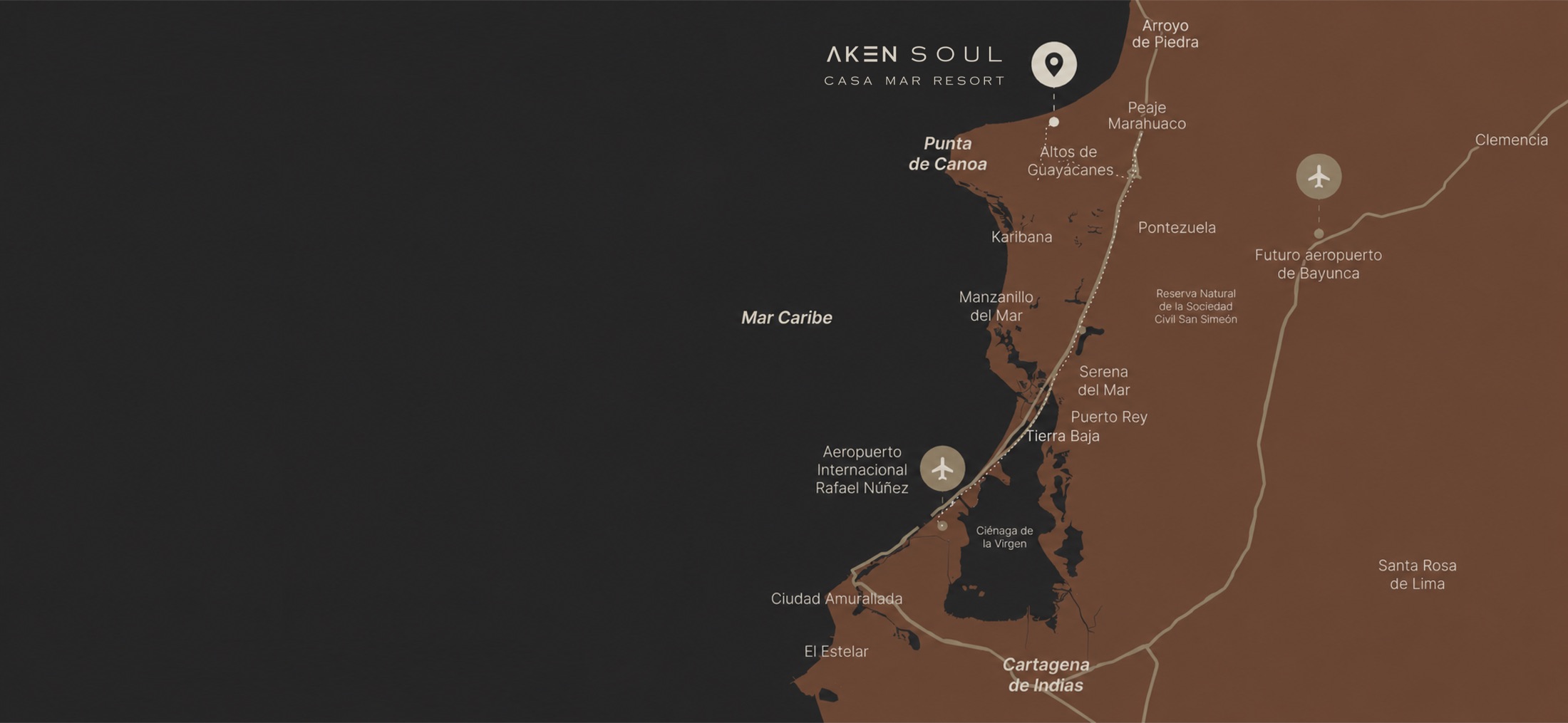 Mapa de ubicación Casa Mar
